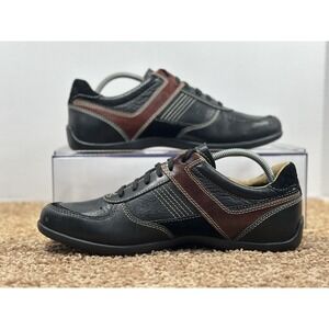 Fossil Leather Sneakers - Black And Brown Casual Shoes Men's Size 7 - Rare!
